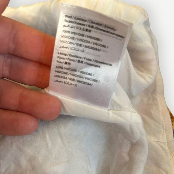 Farm Rio Spliced HalterTop XS Multi Beaded Tie Anthropologie EUC Summer Boho - Picture 10 of 10